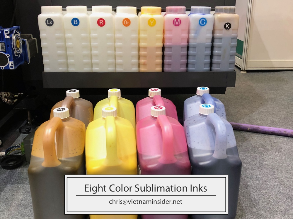 Eight Color Sublimation Inks